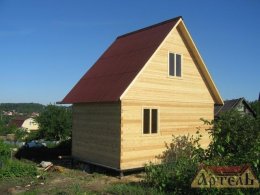 Брусовой дачный дом 6,0х4,0 м. Проект Холм, июнь 2009 г. Брусовой дачный дом 6,0х4,0 м. Проект Холм, июнь 2009 г.