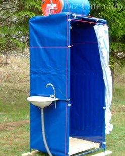 Каркасный брезентовый душ