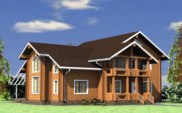 Design Of Houses From Glued Brushes
