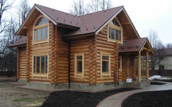 Construction Of Wooden Cottage Houses